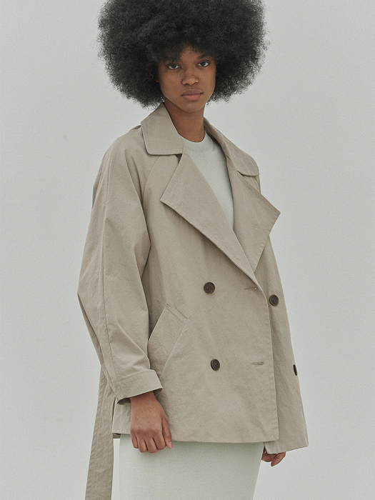 Double Short Trenchcoat (2colors)