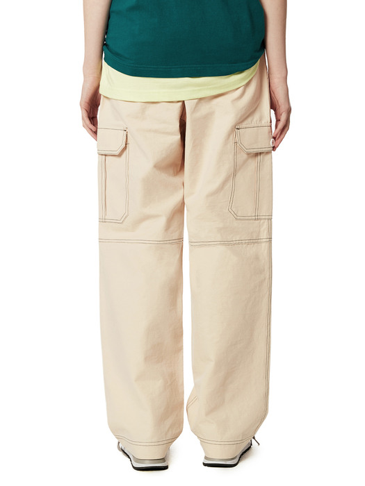 STITCH POINT CARGO PANTS [CREAM]