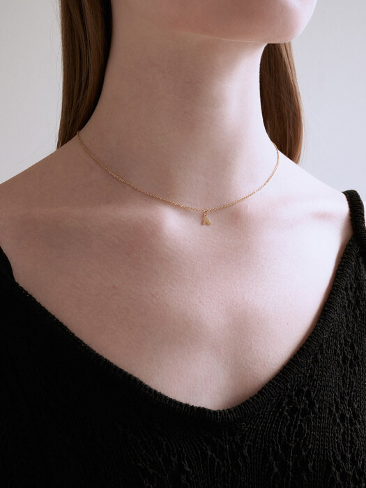 A slim chain necklace - 2 color