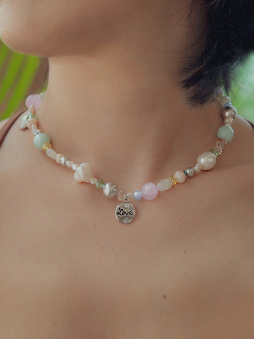 [단독] Nature with sea and love necklace / Summer island necklace (택 1)