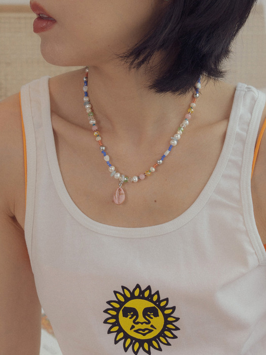 [단독] Nature with sea and love necklace / Summer island necklace (택 1)