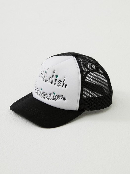 childish fascination mesh cap (black)