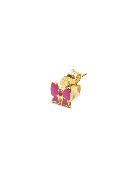 MINNIE BOW STUD EARRING / SS2024-HOT PINK