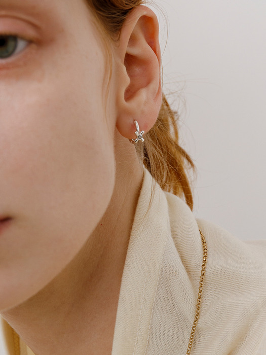 Tiny Faucet Earrings (silver/14k gold-plated)