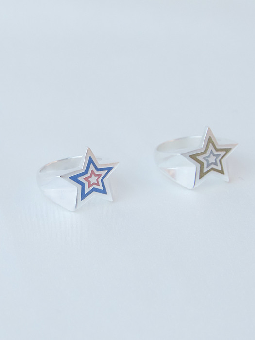 twin star bold ring color