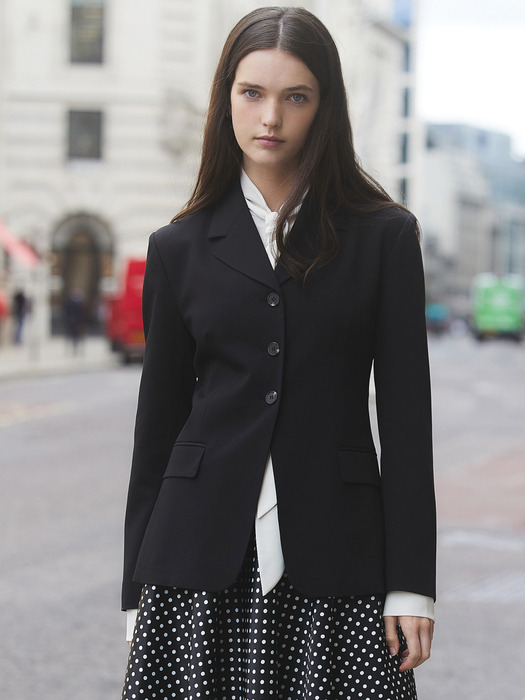 23FW 3BUTTON BLAZER (BLACK)