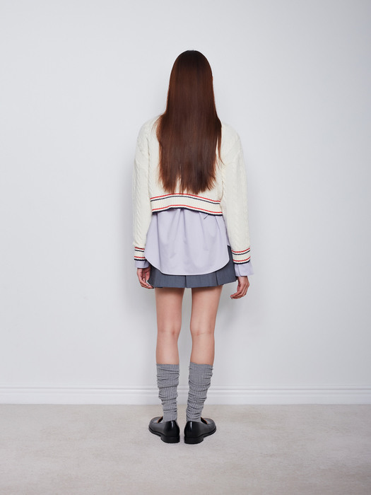 Academic Knit Top - Ivory