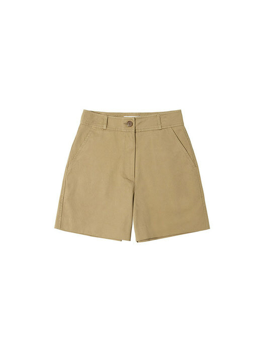 SIPT7067 chino short pants_Camel Beige