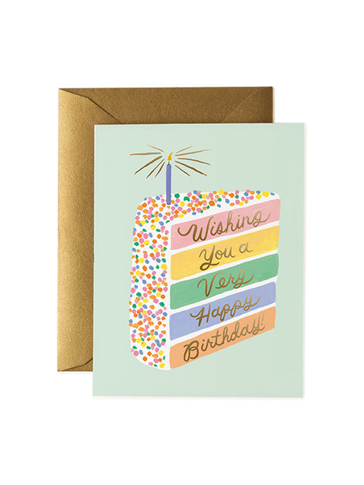 라이플페이퍼 Cake Slice Birthday Card 생일 카드