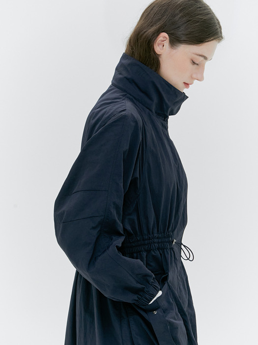 DETACHABLE HOODED DRESS LONG JUMPER [BEIGE][NAVY]