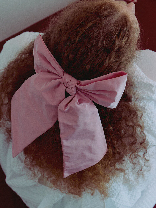 Pink Long Memory Ribbon Hair Pin