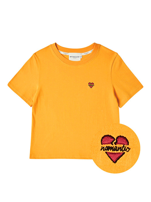 [WOMEN`S EDITION] 노맨틱 로고 여성 반팔 티셔츠 옐로우