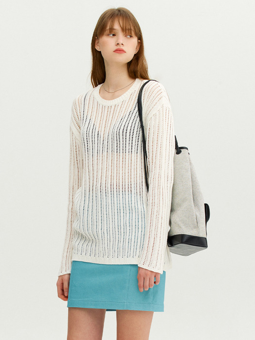 GRANITA Skashi long pullover (Ivory)