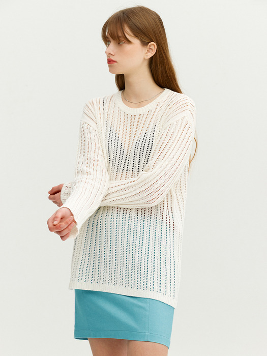 GRANITA Skashi long pullover (Ivory)