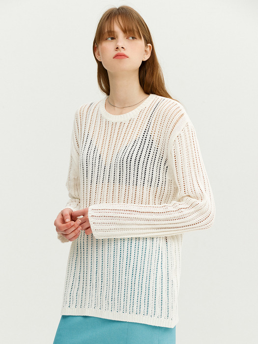 GRANITA Skashi long pullover (Ivory)