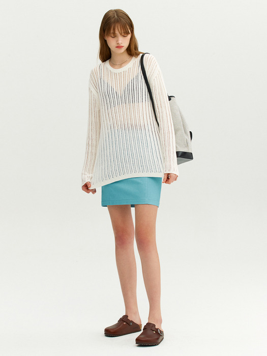 GRANITA Skashi long pullover (Ivory)