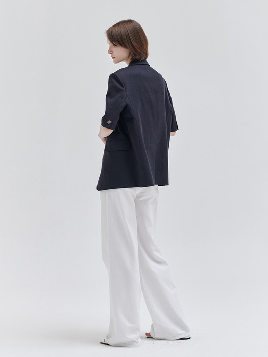 24MN linen half sleeve jacket [NA]