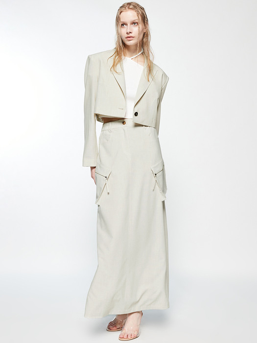 TAILORED CROP JACKET_IVORY