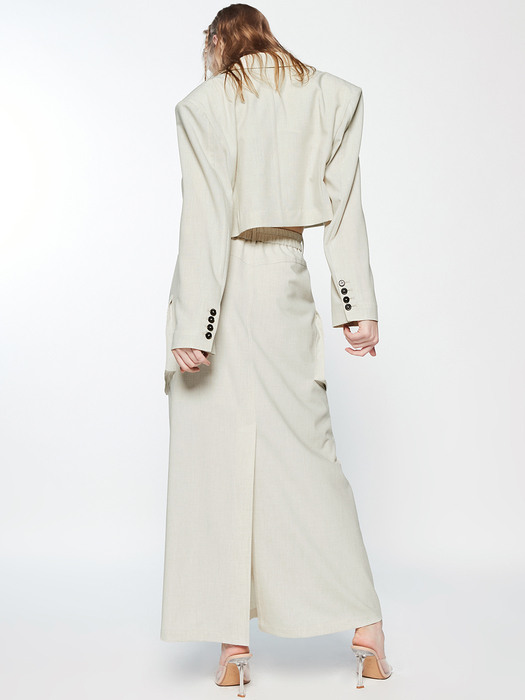 TAILORED CROP JACKET_IVORY