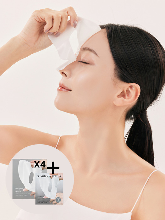 [속광&탄력케어][16매+1매] 딥 콜라겐 파워부스팅 마스크팩(4BOX)+ 추가 1매