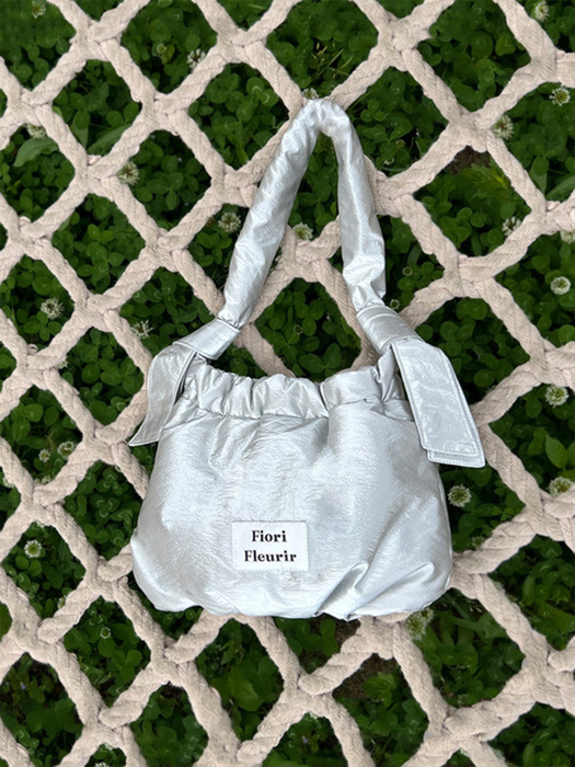 Lottie tote shoulder bag _Shine Silver