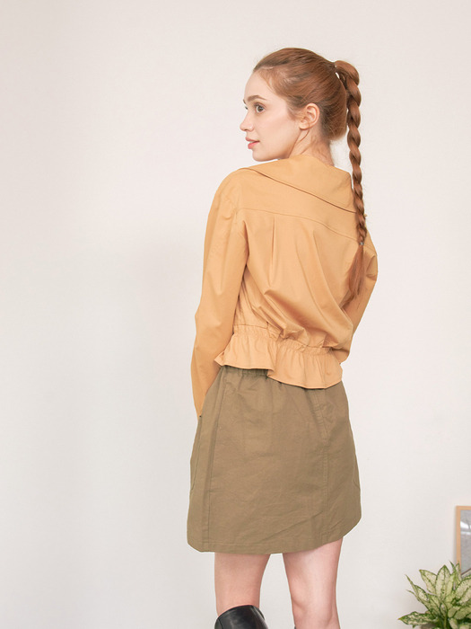 Front pocket mini skirt