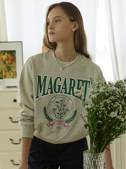 Margaret Artwork Sweatshirt - Oatmeal