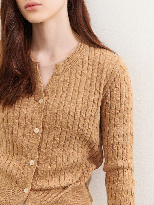 CABLE SLIT KNIT 4COLOR