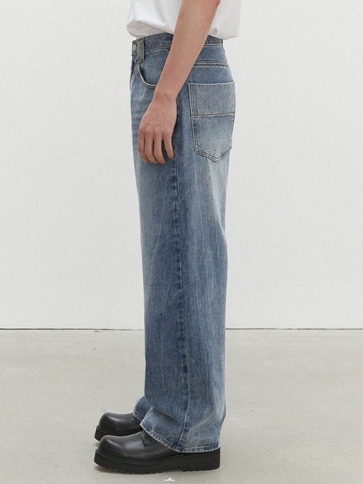 Mid Rise Wide Jeans DCPT027CRBlue2