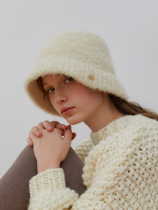 [단독] boucle floppy bear hat_3color HA005