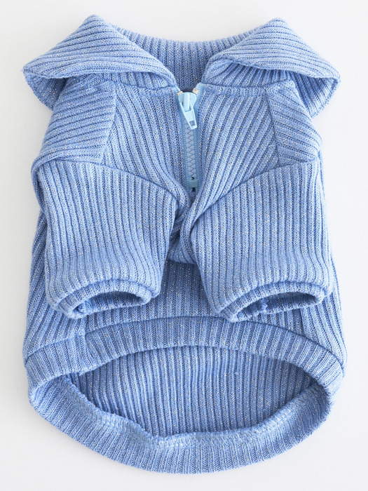 Twinkle Sailor Collar Knit - Cerulean blue