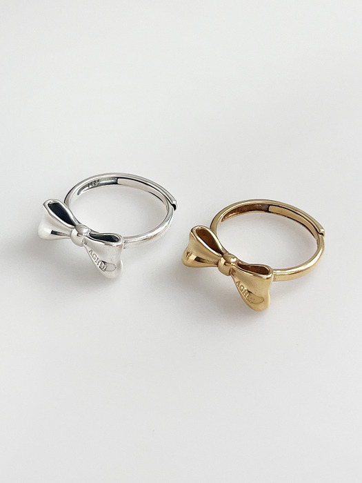 [silver925] Slim Bow Ring / 2color