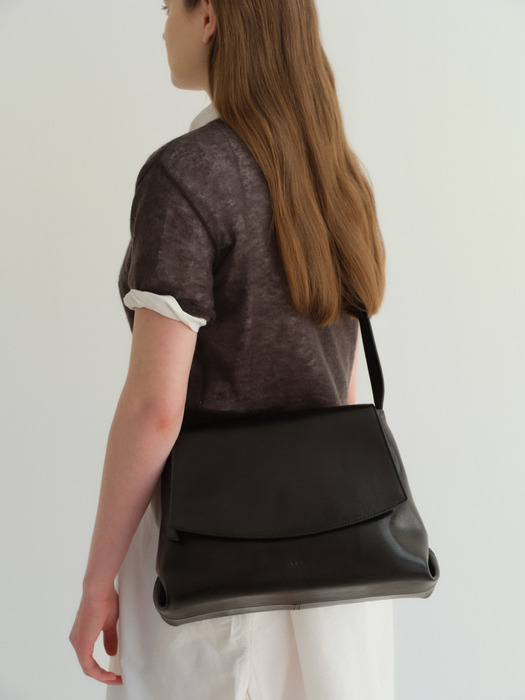 Mini kiki messenger bag Wrinkled black