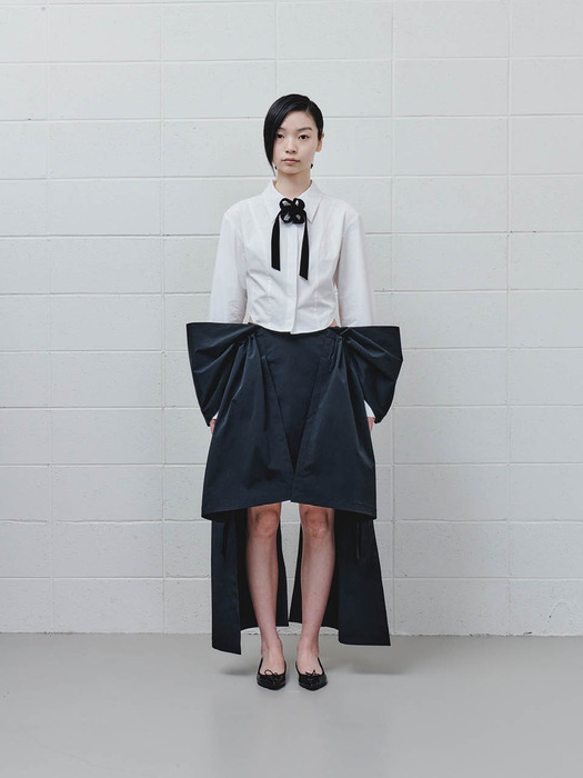 [민주킴]BIG BOW MINI SKIRT [W CONCEPT]