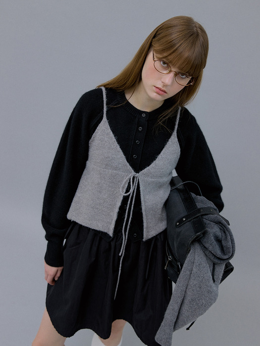 Knit Mini Top (Light Gray)
