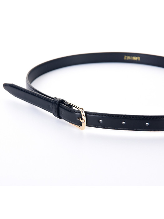 Standard Vegan Leather Belt - Black( Gold )