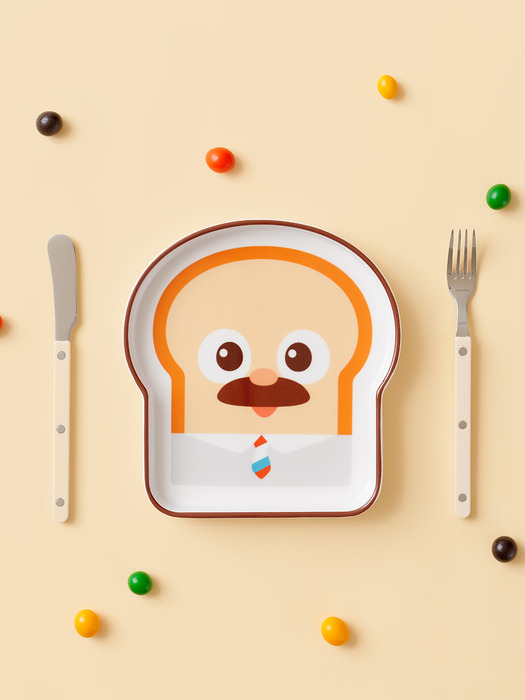 데이니즈 브레드이발소 간식접시 어린이식기 1인 아동식기 어린이그릇