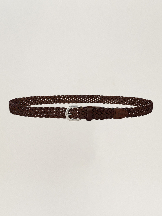 Classic Mesh Cowhide Leather Belt_2color