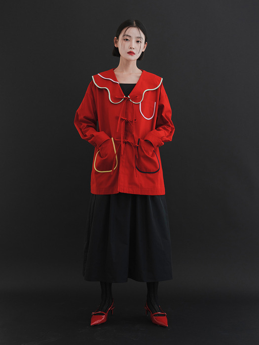 LALA Oxford Jacket-Red