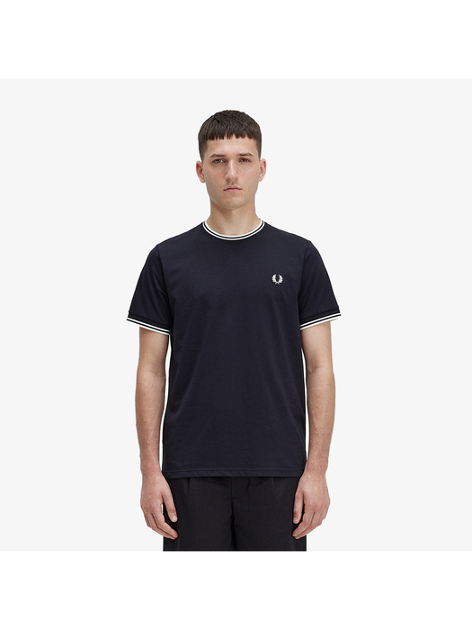 [본사정품] 프레드페리 [Baseline] 트윈 팁 티셔츠(102)(AFPM2411588-102)