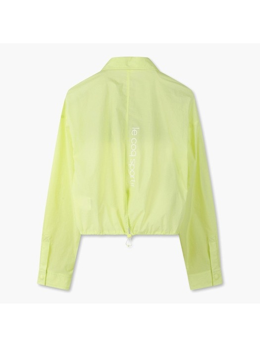 [르꼬끄 공식] 여성 에어리텐션 경량우븐 셔츠 자켓 옐로우(QP222OJK42)