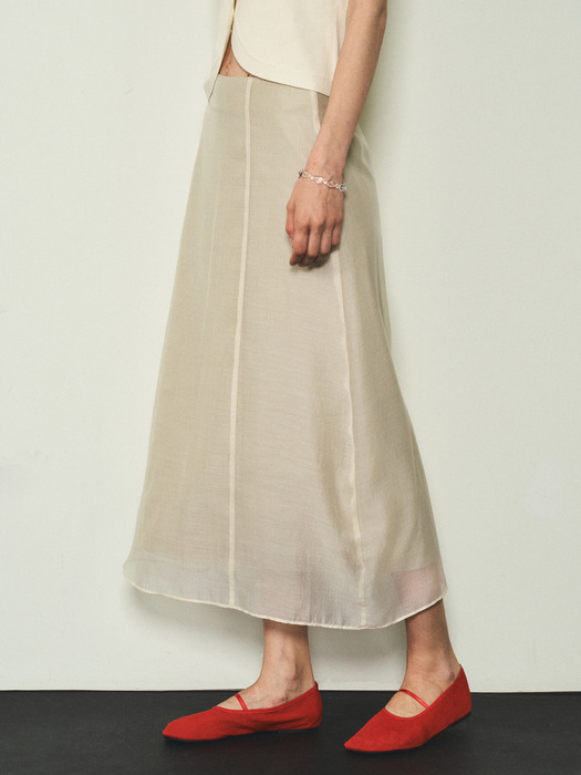 See-through Layered Skirts_CTS608(3Color)