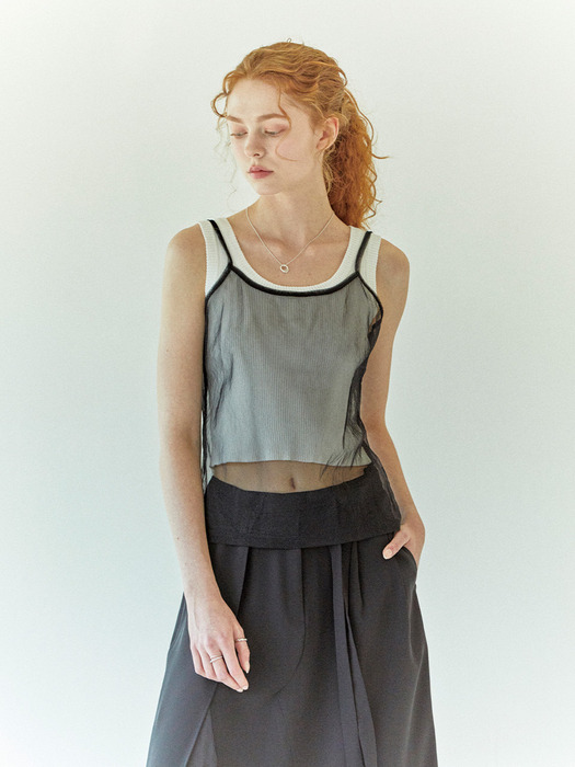 See-Thru String Sleeveless Top_2color