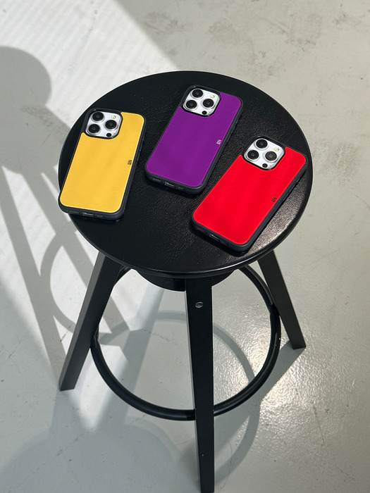 limvillage logo glass bumper case [Purple]