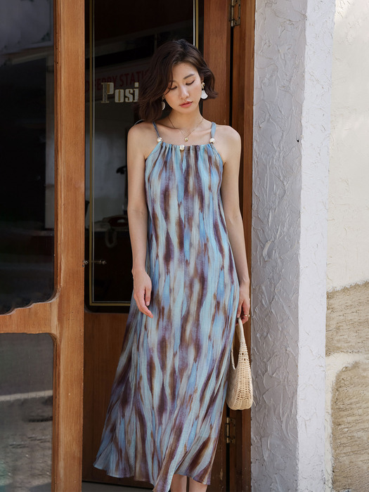 LS_Summer loose long slip dress