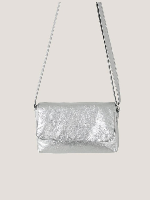 GOPE Metallic Mini Cross Bag SILVER