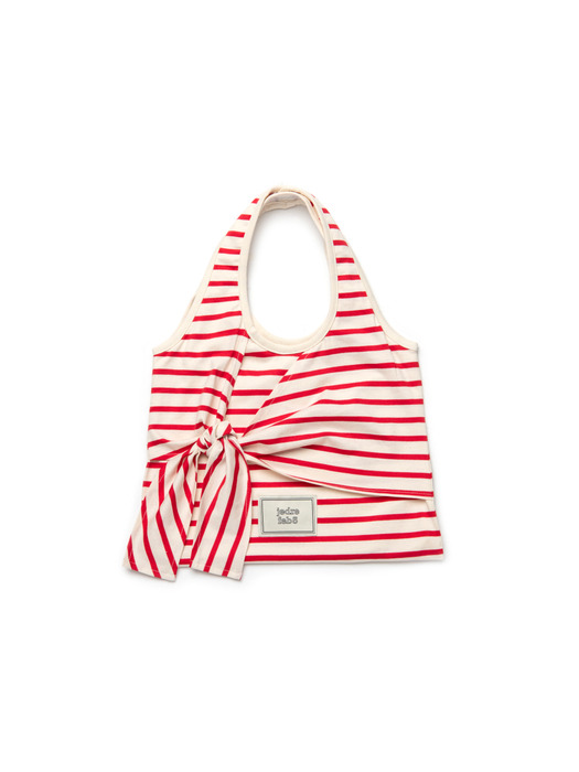 Stripe tie bag small _3colors