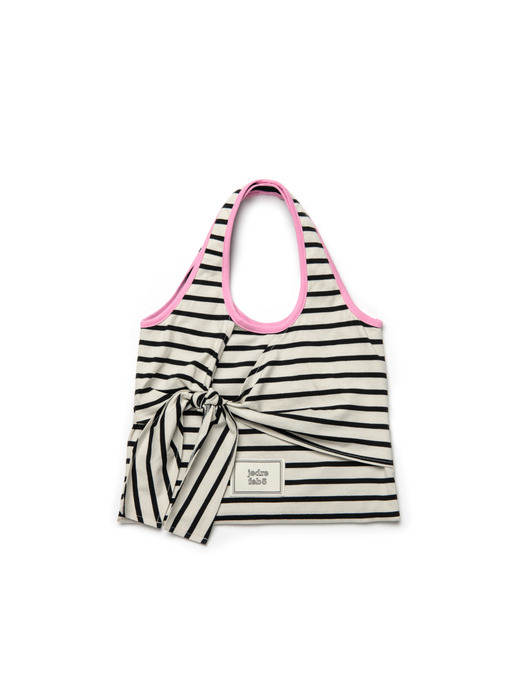 Stripe tie bag small _3colors