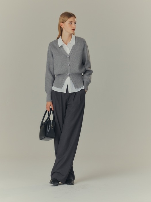 [웜/베이직] 와이드 슬랙스 3종_3colors / 베이지, 블랙, 차콜