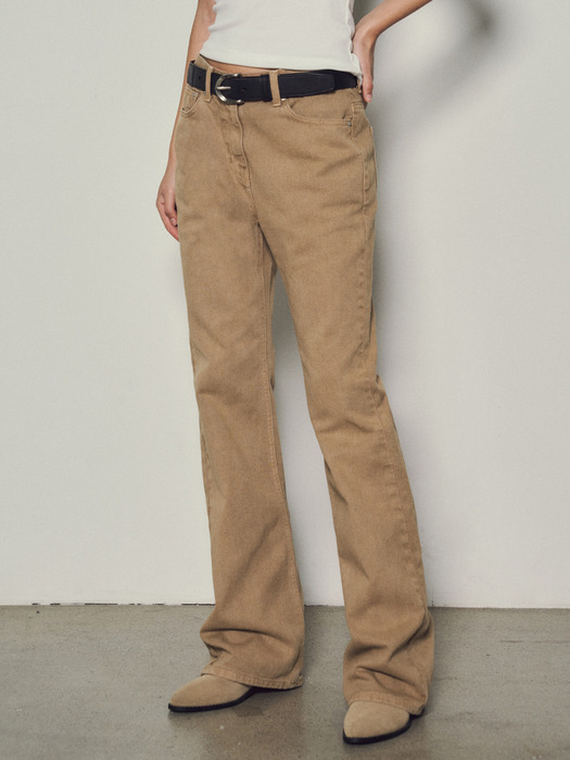 Bio Garments Boots Cut Pants_CTB527(Beige)